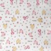 Πάνα Χασές Βαμβακερή Bebe 80x80εκ. Elephant 172 Pink Dimcol24home