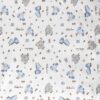 Πάνα Χασές Βαμβακερή Bebe 80x80εκ. Elephant 174 Blue Dimcol24home