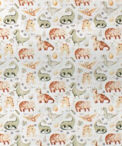 Πάνα Χασές Bebe Βαμβακερή 80x80εκ. Dinosaur 515 Beige Dimcol24home