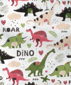 Πάνα Χασές Bebe Βαμβακερή 80x80εκ. Dinosaur 518 Dimcol24home