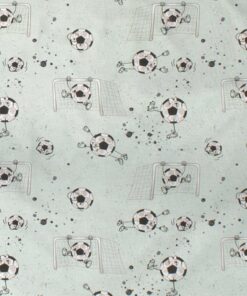 Πάνα Χασές Bebe Βαμβακερή 80x80εκ. Football 522 Mint Dimcol24home