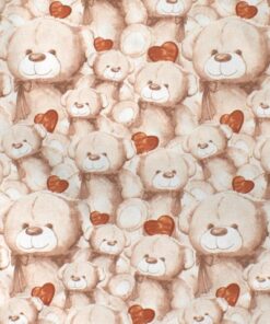 Πάνα Χασές Bebe Βαμβακερή 80x80εκ. Teddy Bear 535 Beige Dimcol24home