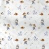 Πάνα Χασές Bebe Βαμβακερή 80x80εκ. Wild West 540 Sky Blue Dimcol24home