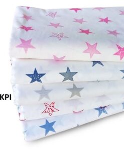 Πάνα Χασές Μπεμπέ 80x80εκ. Star 25 White-Grey Dimcol24home