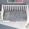 Παπλωματοθήκη Βαμβακερή Bebe Premium Shadow 613 120X160 Dark Grey DimCol24home