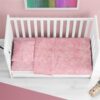 Παπλωματοθήκη Βαμβακερή Bebe Premium Shadow 617 120X160 Pink DimCol24home