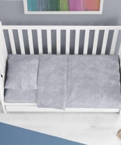 Παπλωματοθήκη Βαμβακερή Bebe Premium Shadow 621 120X160 Light Grey DimCol24home