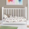 Παπλωματοθήκη Βαμβακερή Κούνιας 120x160εκ. Lion 532 Beige DimCol24home