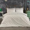 Παπλωματοθήκη Εμπριμέ Polycotton Μονή 160x240εκ. Οφηλία 276 Grey DimCol24home