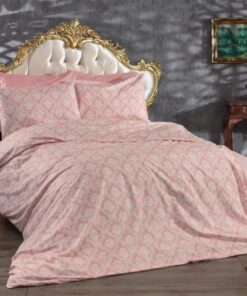 Παπλωματοθήκη Εμπριμέ Polycotton Μονή 160x240εκ. Οφηλία 277 Pink DimCol24home