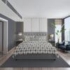 Παπλωματοθήκη Φανελένια Μονή 160x240εκ. Diamond 328 Grey DimCol24home
