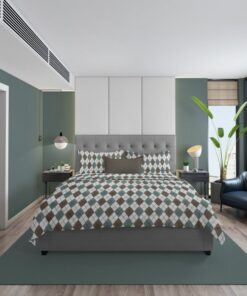 Παπλωματοθήκη Φανελένια Μονή 160x240εκ. Diamond 329 Petrol DimCol24home