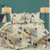 Παπλωματοθήκη Φανελένια Μονή 160x240εκ. Geometrical 333 Beige DimCol24home