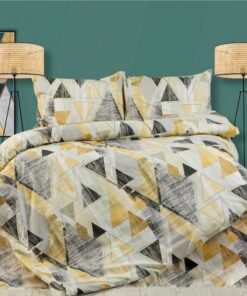 Παπλωματοθήκη Φανελένια Μονή 160x240εκ. Geometrical 333 Beige DimCol24home