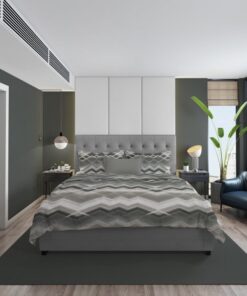 Παπλωματοθήκη Φανελένια Μονή 160x240εκ. Iris 338 Grey DimCol24home