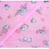 Παπλωματοθήκη Μπεμπέ Φανελένια 120x160εκ. Birds 15 Pink Dimcol24home