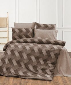 Παπλωματοθήκη Polycotton Μονή 160x240εκ. Αλκμήνη 451 Beige DimCol24home
