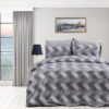 Παπλωματοθήκη Polycotton Μονή 160x240εκ. Αλκμήνη 452 Grey DimCol24home