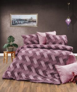 Παπλωματοθήκη Polycotton Μονή 160x240εκ. Αλκμήνη 453 Mauve DimCol24home