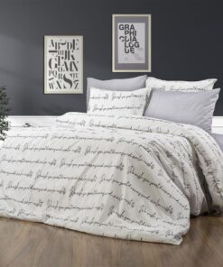Παπλωματοθήκη Polycotton Μονή 160x240εκ. Αρίσβη 471 White DimCol24home