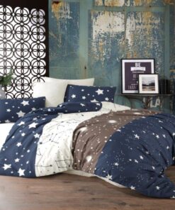 Παπλωματοθήκη Polycotton Μονή 160x240εκ. Γαλαξίας 305 Digital Print Dimcol24home