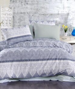 Παπλωματοθήκη Polycotton Μονή 160x240εκ. Ηλέκτρα 360 Grey Dimcol24home