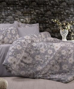 Παπλωματοθήκη Polycotton Μονή 160x240εκ. Ήρα 426 Grey DimCol24home
