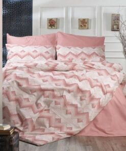 Παπλωματοθήκη Polycotton Μονή 160x240εκ. Πηνελόπη 441 Coral DimCol24home