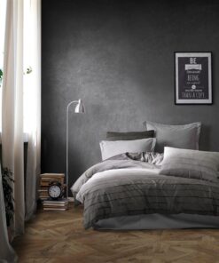 Παπλωματοθήκη Polycotton Μονή 160x240εκ. Shades Of Grey 485 Grey DimCol24home