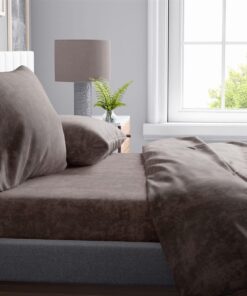 Παπλωματοθήκη Polycotton Μονή 160x240εκ. Shadow 22 Brown DimCol24home