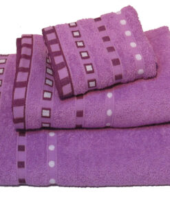 Πετσέτα Βαμβακερή Ζακάρ Προσώπου 50x90εκ. Lilac Komvos Home 7000012-124home