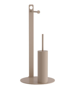Πιγκάλ Με Χαρτοθήκη Ανοξείδωτο Matt Beige Pam & Co Φ28x60εκ. 4-400-10324home