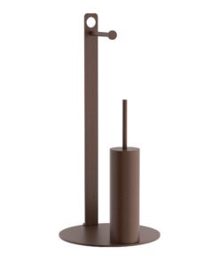 Πιγκάλ Με Χαρτοθήκη Ανοξείδωτο Matt Wenge Pam & Co Φ28x60εκ. 4-400-94324home