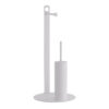 Πιγκάλ Με Χαρτοθήκη Ανοξείδωτο Matt White Pam & Co Φ28x60εκ. 4-400-03324home