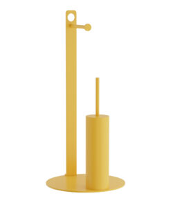 Πιγκάλ Με Χαρτοθήκη Ανοξείδωτο Matt Yellow Pam & Co Φ28x60εκ. 4-400-60324home