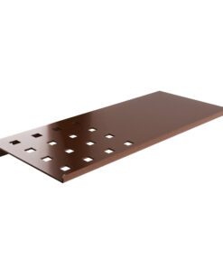 Ράφι Μπάνιου Ανοξείδωτο Matt Wenge Pam & Co 28x15x1εκ. 3015-94324home