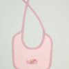Σαλιάρα Βαμβακερή Με Κέντημα Baby Bear 162 25X25 Ροζ DimCol24home