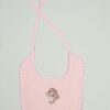 Σαλιάρα Βαμβακερή Με Κέντημα Little Angel 141 25X25 Ροζ DimCol24home