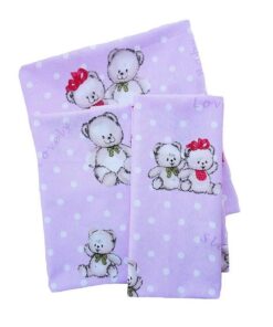 Σεντόνι Λίκνου Μεμονωμένο 80x110εκ. Two Lovely Bears 65 Dimcol24home