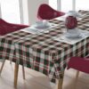 Σετ Τραπεζομάντηλο 140x140εκ. Με Runner 40x140εκ. Αλέκιαστο Polycotton Tartan 493 Red-Green DimCol24home