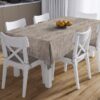 Σετ Τραπεζομάντηλο 140x220εκ.Με Runner 40x220εκ. Αλέκιαστο Polycotton Panama Shadow Mocca DimCol24home