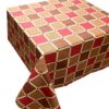 Τραπεζομάντηλο Polycotton 140x220εκ. Καρώ Design-2 Red Komvos Home 7001755-624home