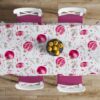 Τραπεζομάντηλο Polycotton Αλέκιαστο 140x180εκ. Pomegranate 458 White DimCol24home