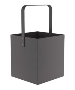 Ξυλιέρα Ανοξείδωτη Matt Anthracite Pam & Co 40x40x75εκ. 4045-11324home