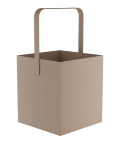 Ξυλιέρα Ανοξείδωτη Matt Beige Pam & Co 40x40x75εκ. 4045-10324home