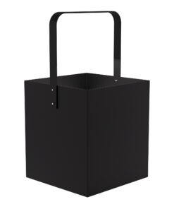 Ξυλιέρα Ανοξείδωτη Matt Black Pam & Co 40x40x75εκ. 4045-40324home