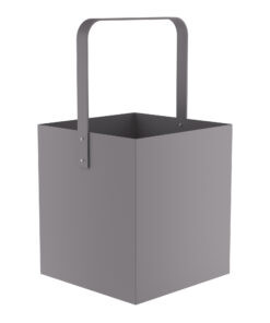 Ξυλιέρα Ανοξείδωτη Matt Concrete Grey Pam & Co 40x40x75εκ. 4045-16324home