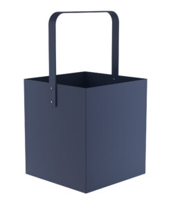 Ξυλιέρα Ανοξείδωτη Matt Navy Blue Pam & Co 40x40x75εκ. 4045-20324home