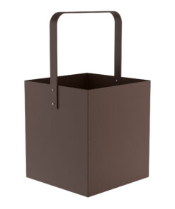 Ξυλιέρα Ανοξείδωτη Matt Wenge Pam & Co 40x40x75εκ. 4045-94324home