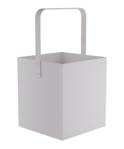 Ξυλιέρα Ανοξείδωτη Matt White Pam & Co 40x40x75εκ. 4045-03324home